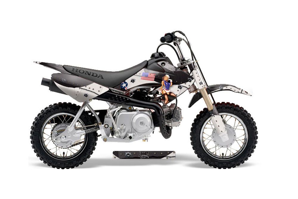 Honda CRF50 Dirt Bike Graphic Kit - 2004-2013 T Bomber Black
