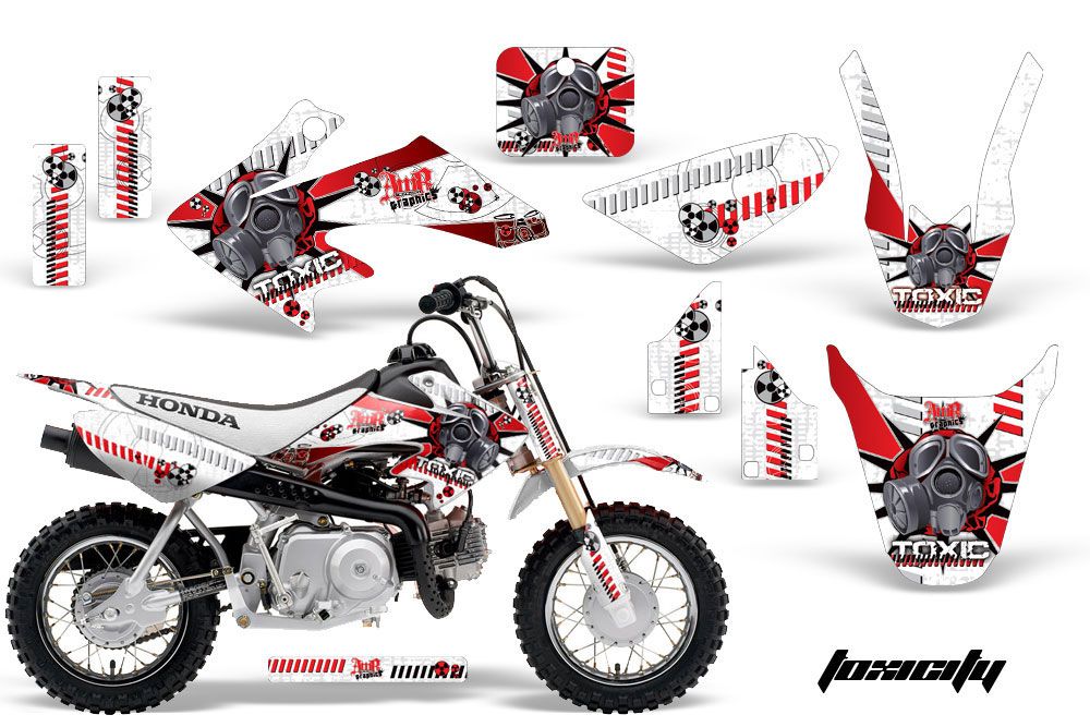 Honda CRF50 Dirt Bike Graphic Kit - 2004-2013 Toxicity White