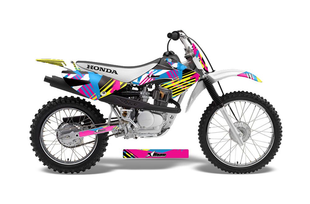 Honda CRF100 Dirt Bike Graphic Kit - 2004-2010 Flashback