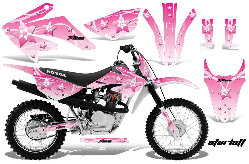 Honda CRF100 Dirt Bike Graphic Kit - 2011-2016 Starlett Pink