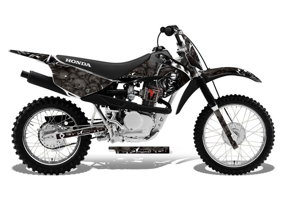 Honda CRF100 Dirt Bike Graphic Kit - 2011-2016 Reaper Black