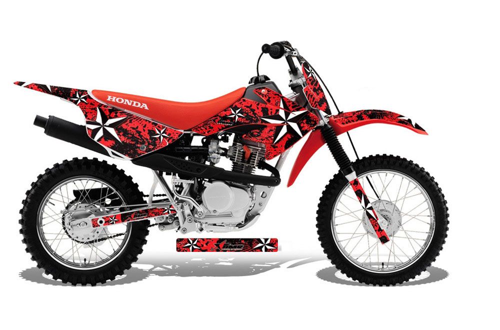 Honda CRF100 Dirt Bike Graphic Kit - 2011-2016 Northstar Red