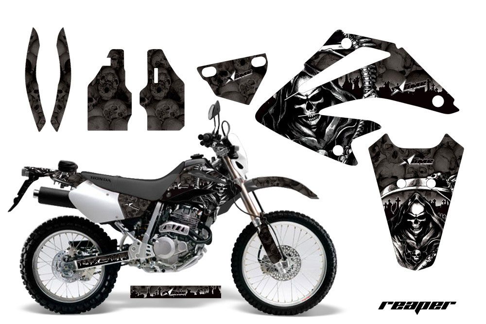 Honda XR250 SM Dirt Bike Graphic Kit - 2003-2005 Reaper Black
