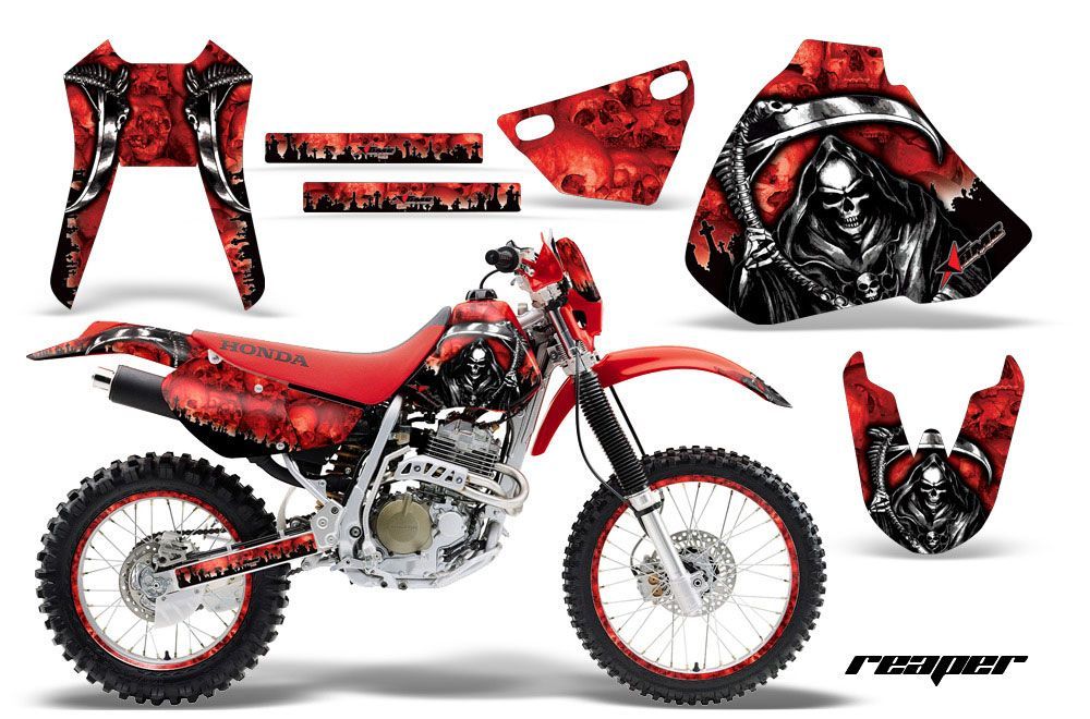 Honda XR400 Dirt Bike Graphic Kit - 1996-2004 Reaper Red