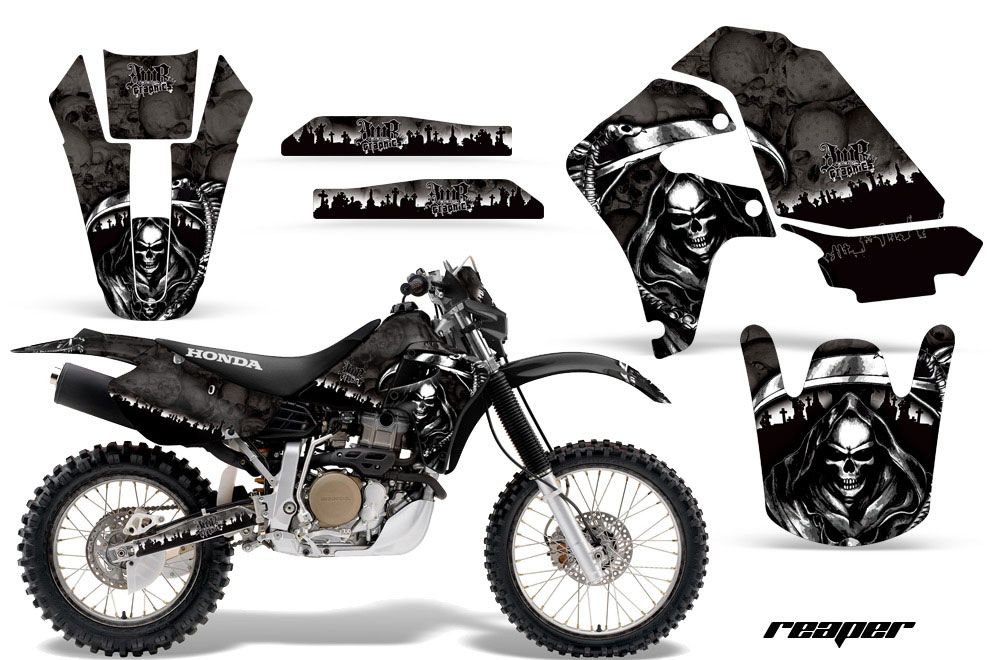 Honda XR650R Dirt Bike Graphic Kit - 2000-2010 Reaper Black
