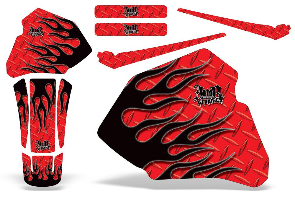 Honda XR80 Dirt Bike Custom Graphic Kit - 1985-2000