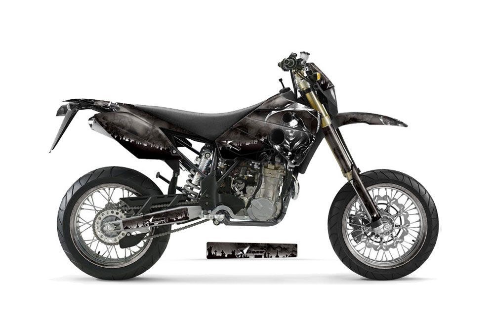 Husaberg FC / FE / FS 650 Dirt Bike Graphic Kit - 2001-2005 Reaper Black