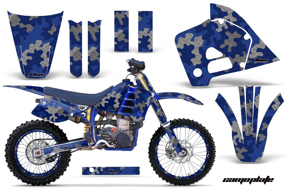 Husaberg FC 501 Dirt Bike Graphic Kit - 1997-1999 Camoplate Blue