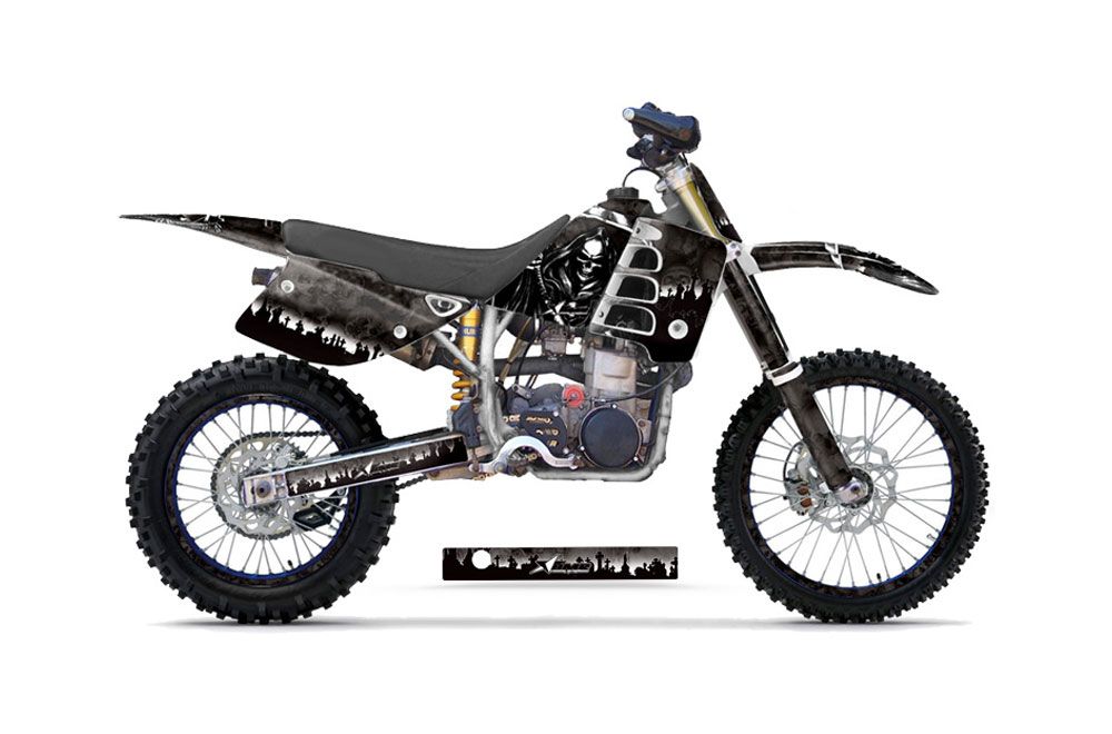 Husaberg FC 501 Dirt Bike Graphic Kit - 1997-1999 Reaper Black