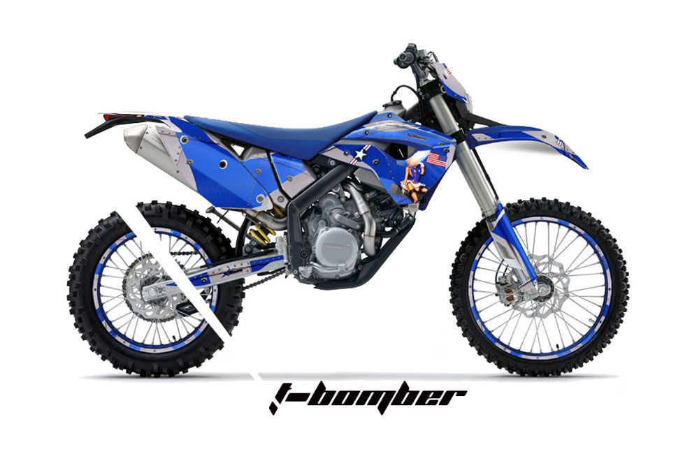Husaberg FS / FE 450 Dirt Bike Graphic Kit - 2009-2012 T Bomber Blue