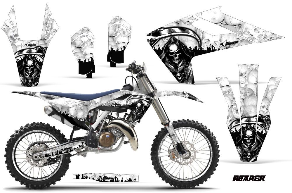 Husqvarna TC 125 Dirt Bike Graphic Kit - 2016-2017 Reaper White