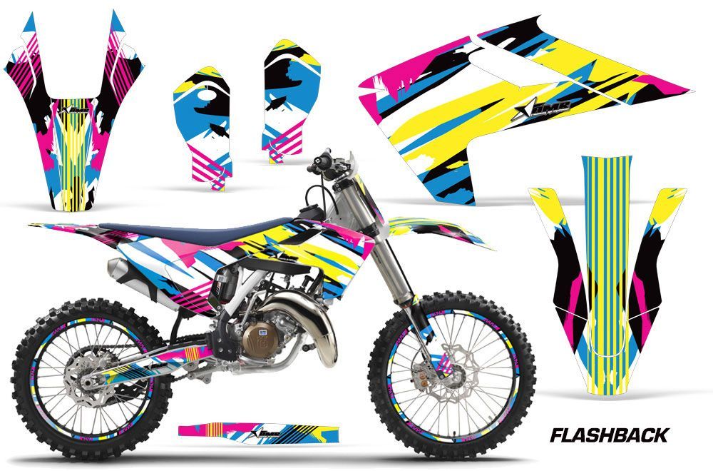 Husqvarna TC 125 Dirt Bike Graphic Kit - 2016-2017 Flashback