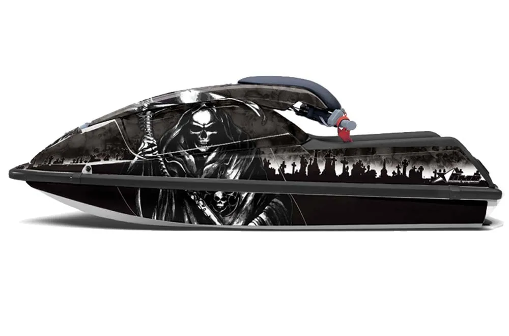 thumbnail interactive-video image 1 of SBU 420 Denier PWC Cover – For Kawasaki STS 750 1995-1998 Jet Ski, Silver/Gray, UV & Weather Resistant, Includes Straps & Bag 1 of 6