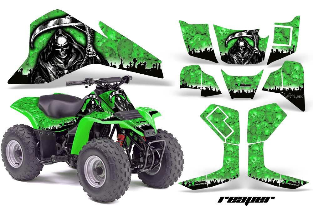 Kawasaki KFX 80 ATV Graphic Kit - 2003-2006 Reaper Green