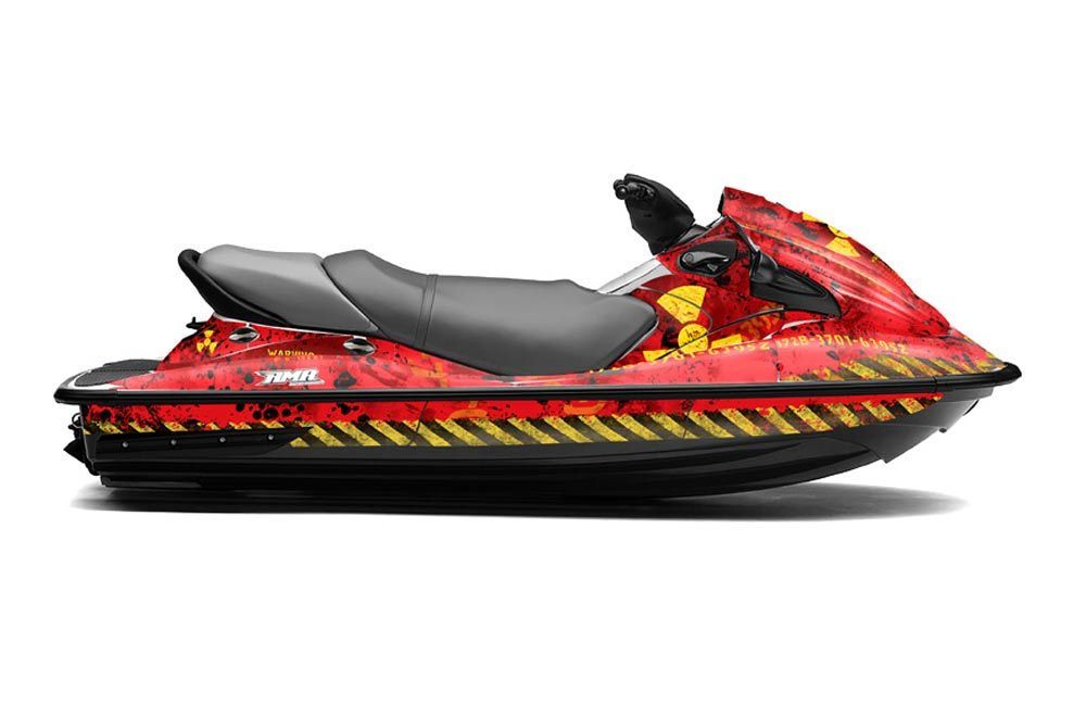 Kawasaki STX 15F Jet Ski Graphic Kit 2003-2018 Meltdown Yellow