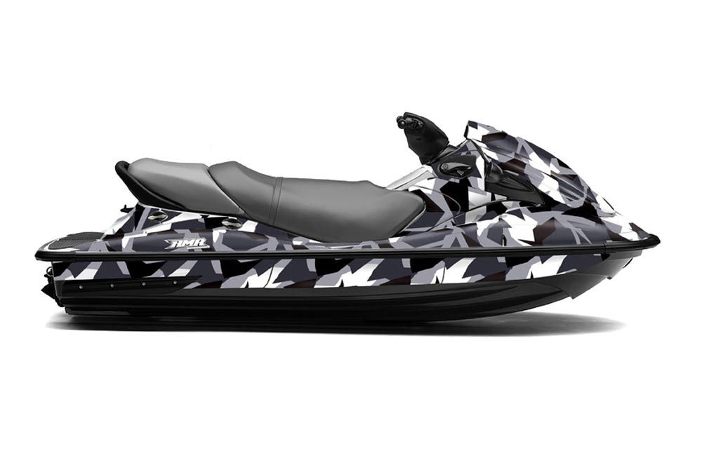 Kawasaki STX 15F Jet Ski Graphic Kit 2003-2018 Special Forces Silver