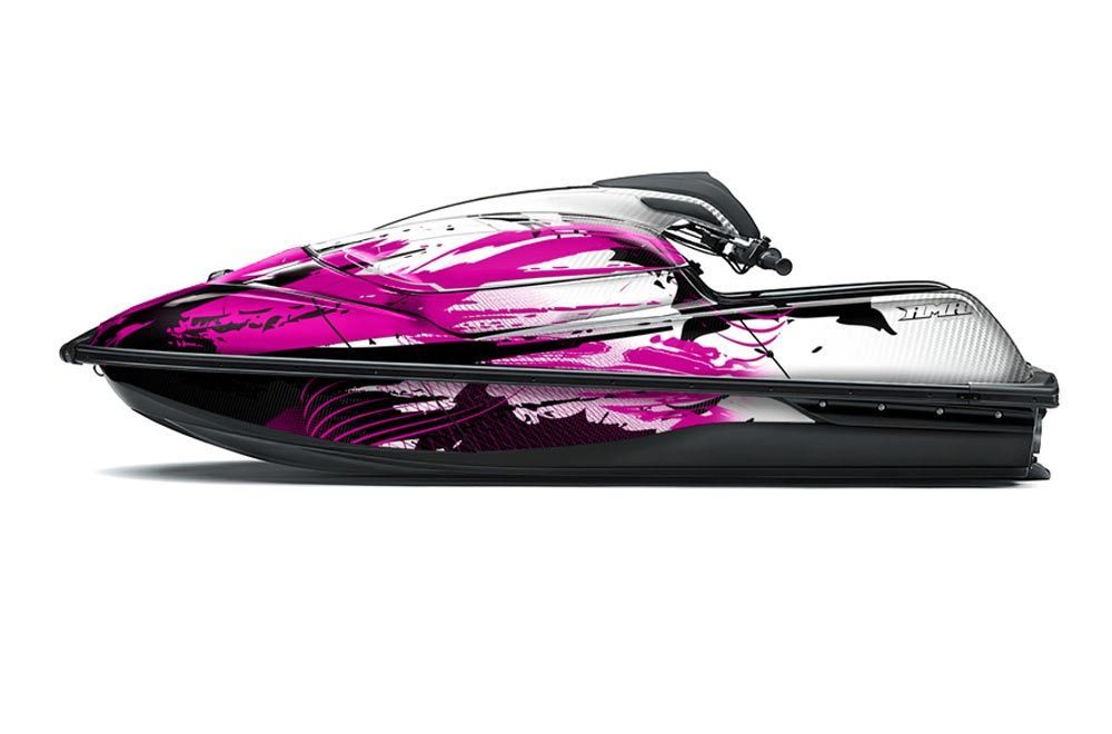 Kawasaki SX-R SXR JS1500 Jet Ski Graphic Kawi Kit 2017-2020 Carbon X Pink