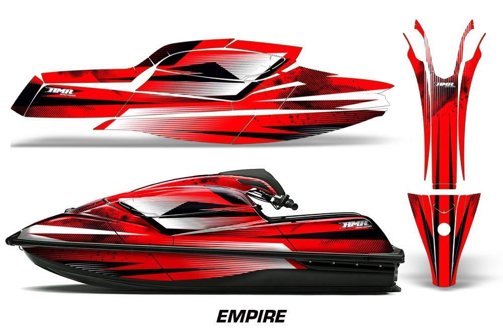 Kawasaki SX-R SXR JS1500 Jet Ski Graphic Kawi Kit 2017-2020 Empire Red