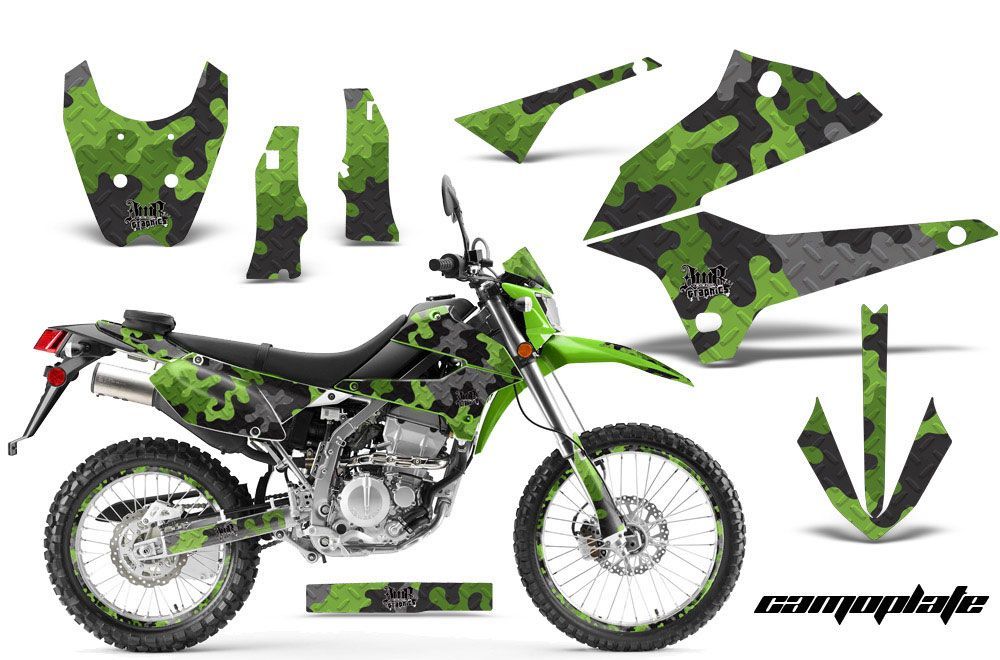 Kawasaki KLX250 Enduro Dirt Bike Custom Graphic Kit - 2008-2018