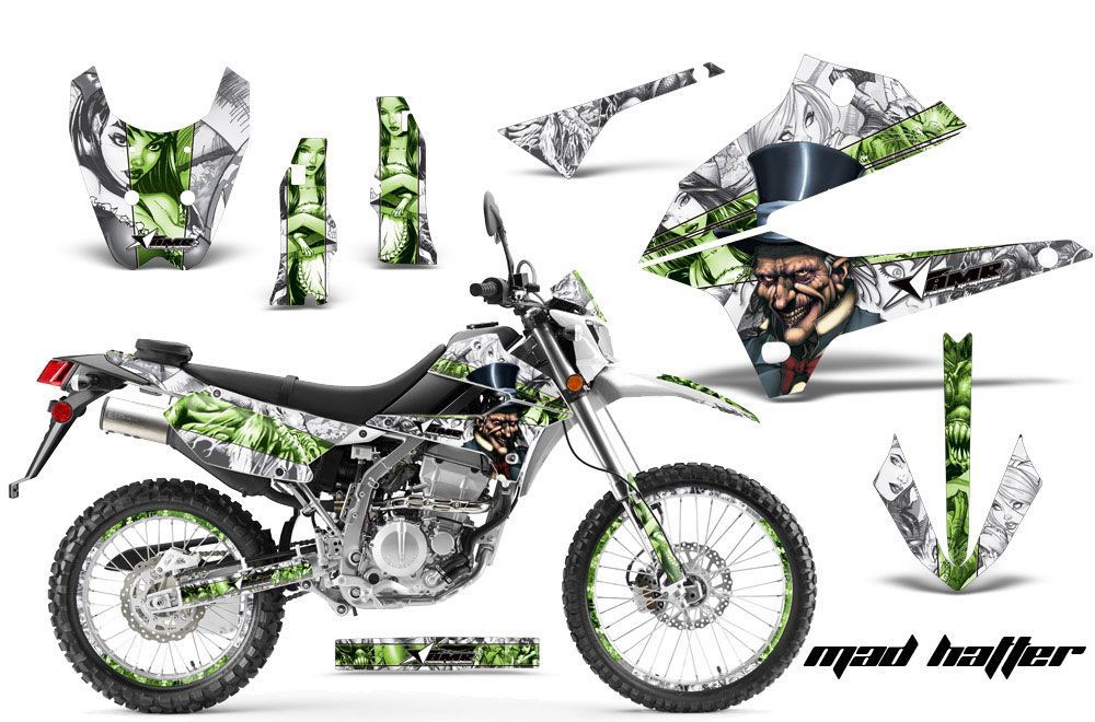 Kawasaki KLX250 Enduro Dirt Bike Custom Graphic Kit - 2008-2018