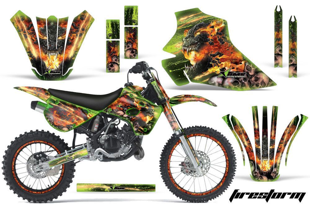 Kawasaki KX80 Dirt Bike Custom Graphic Kit - 1995-1997