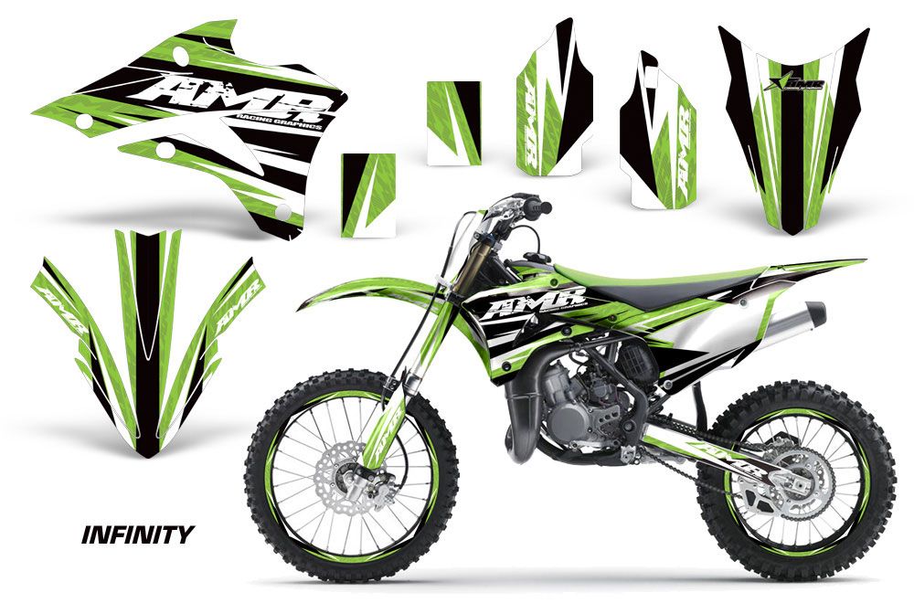 Kawasaki KX85 Dirt Bike Graphic Kit - 2014-2020 Infinity Green