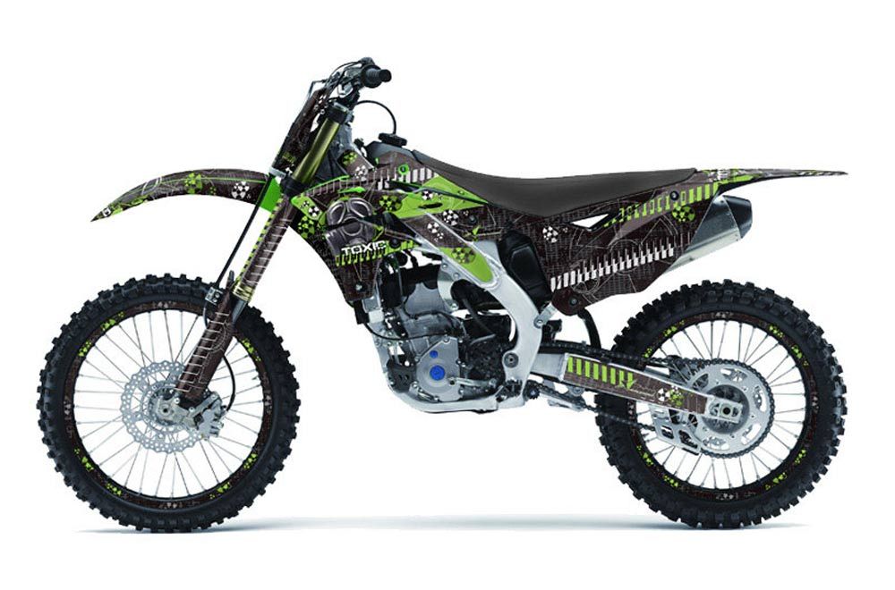 Kawasaki KXF250 Dirt Bike Graphic Kit - 2013-2016 Toxicity Green