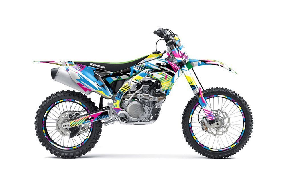 Kawasaki KXF450 Dirt Bike Graphic Kit - 2016 Flashback