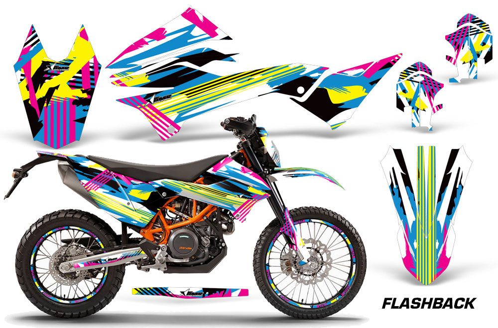 KTM Adventure 690 Enduro R Dirt Bike Graphic Kit - 2012-2018 Flashback