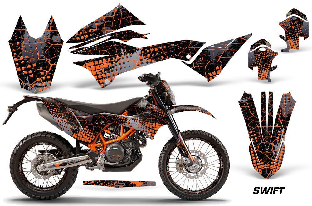 KTM Adventure 690 Enduro R Dirt Bike Graphic Kit - 2012-2018 Swift Orange