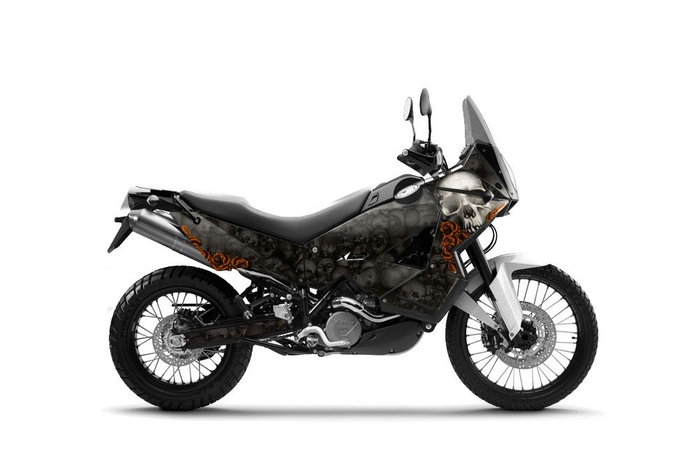 KTM Adventure 990 Sport Dirt Bike Graphic Kit - 2006-2013 Bone Collector Black