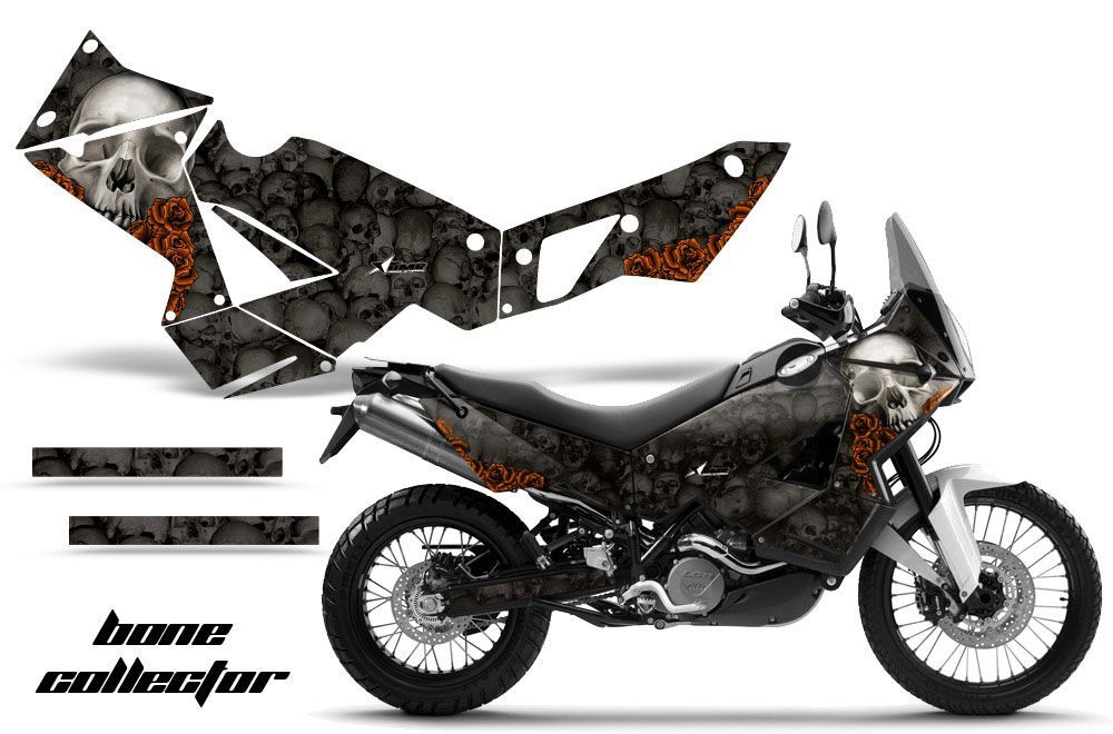 KTM Adventure 990 Sport Dirt Bike Graphic Kit - 2006-2013 Bone Collector Black