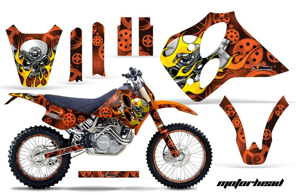 KTM C0 SX 4 Stroke Dirt Bike Graphic Kit - 1993-1997 Motorhead Orange