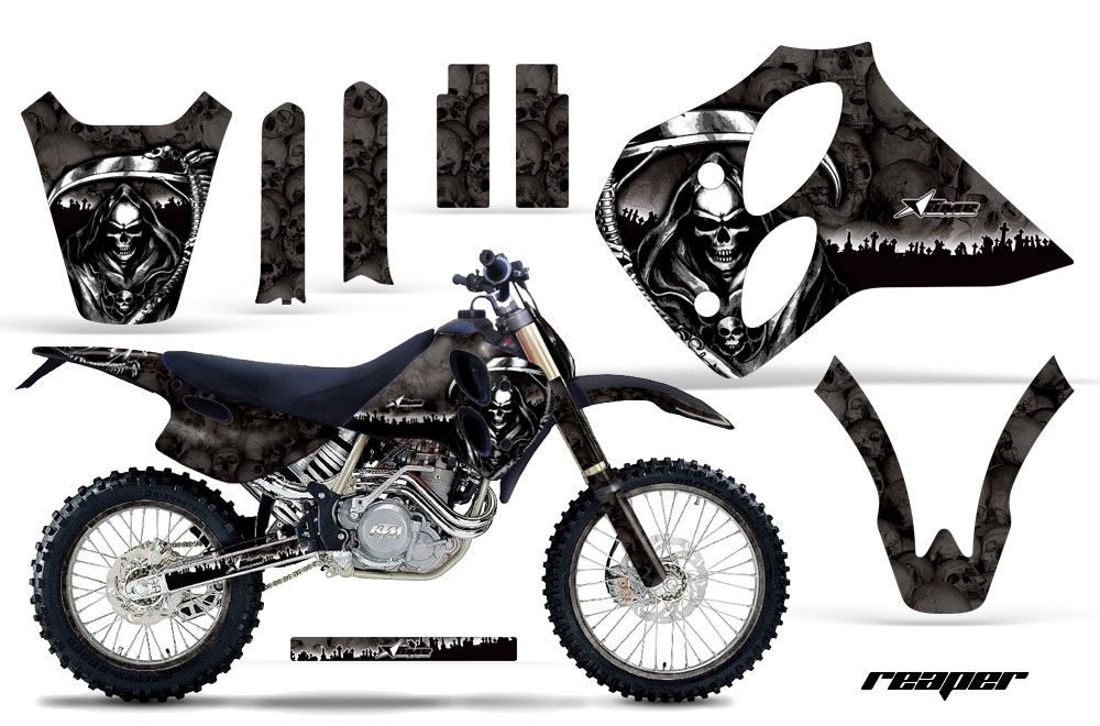 KTM C0 SX 4 Stroke Dirt Bike Graphic Kit - 1993-1997 Reaper Black