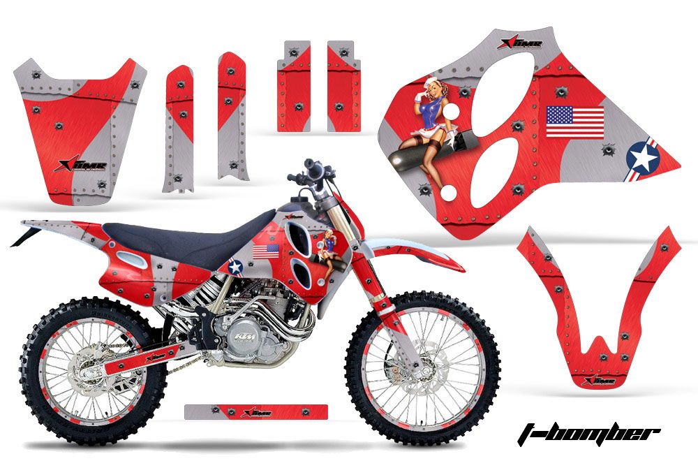 KTM C0 SX 4 Stroke Dirt Bike Custom Graphic Kit - 1993-1997