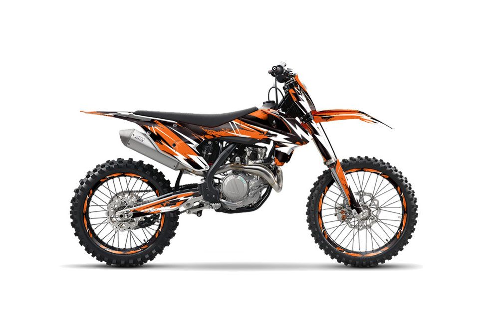 KTM C10 SX / SX-F / XC-F Dirt Bike Graphic Kit - 2016-2020 Attack Orange