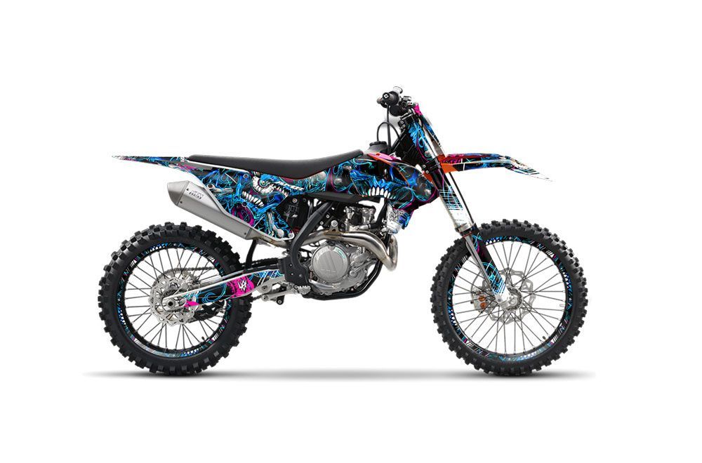 KTM C10 SX / SX-F / XC-F Dirt Bike Graphic Kit - 2016-2020 Frenzy Blue