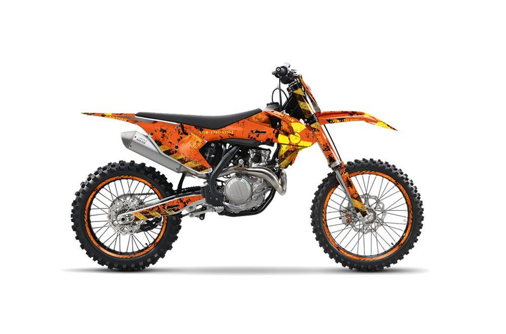 KTM C10 SX / SX-F / XC-F Dirt Bike Graphic Kit - 2016-2020 Meltdown Orange
