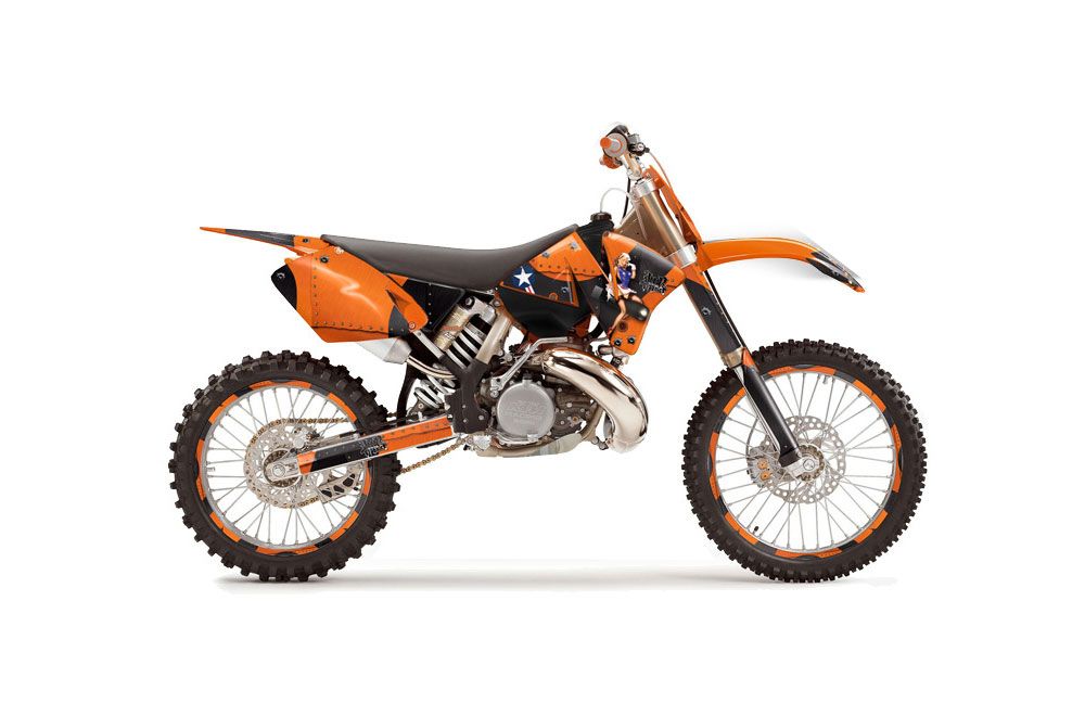 KTM C3 SX / SXS Dirt Bike Graphic Kit - 2001-2002 T Bomber Orange