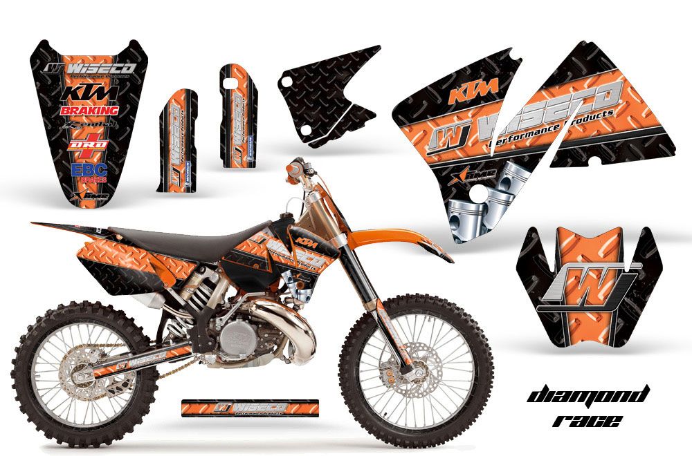 KTM C3 SX / SXS Dirt Bike Custom Graphic Kit - 2001-2002