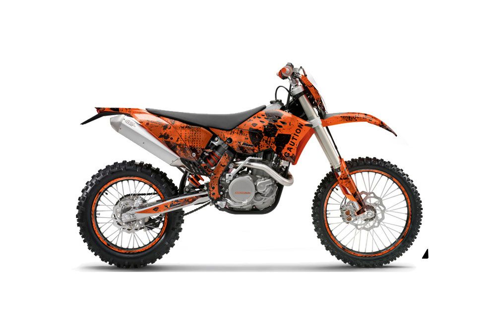 KTM C5 SX / SX-F 125 / 525 Dirt Bike Graphic Kit - 2007-2010 Meltdown Orange