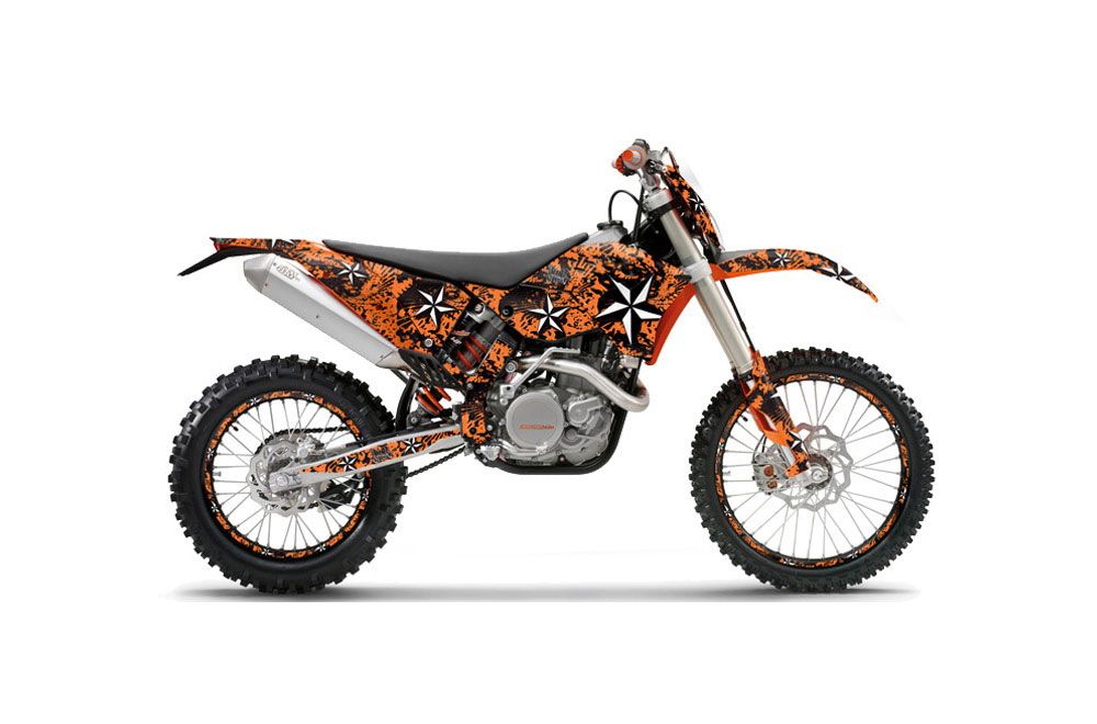 KTM C5 WCFW 250 Dirt Bike Graphic Kit - 2011 North Star Orange
