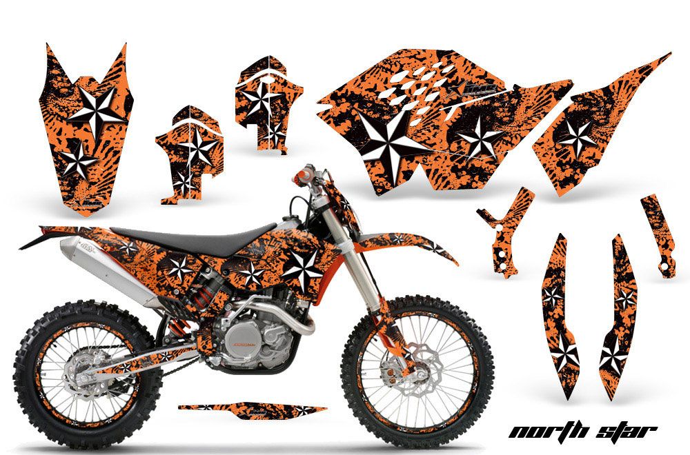 KTM C5 WCFW 250 Dirt Bike Graphic Kit - 2011 North Star Orange