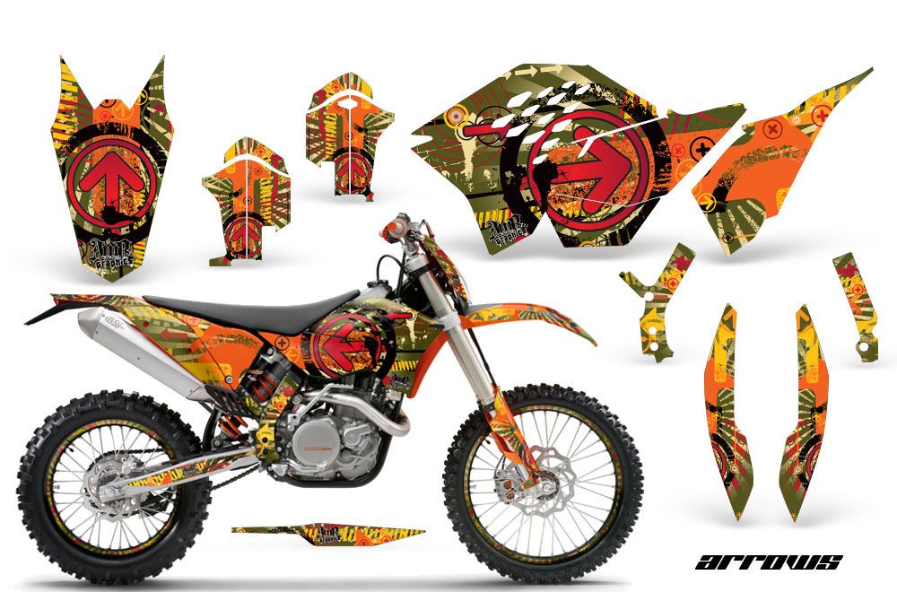 KTM C5 SX / SX-F 125 / 525 Dirt Bike Graphic Kit - 2007-2010 Arrows