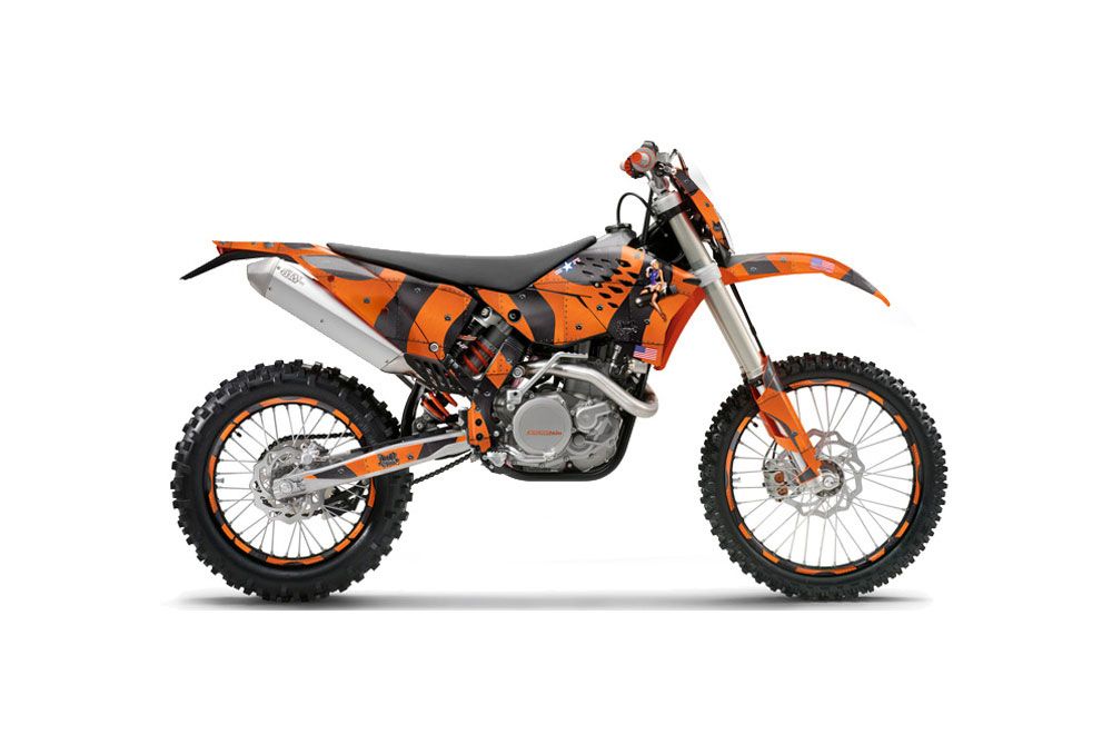 KTM C5 SX / SX-F 125 / 525 Dirt Bike Graphic Kit - 2007-2010 T Bomber Orange
