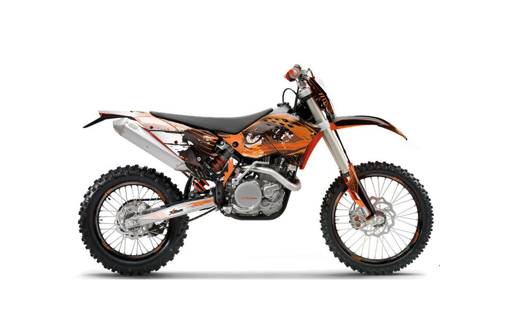 KTM C5 WCFW 250 Dirt Bike Graphic Kit - 2011 Carbon X Orange