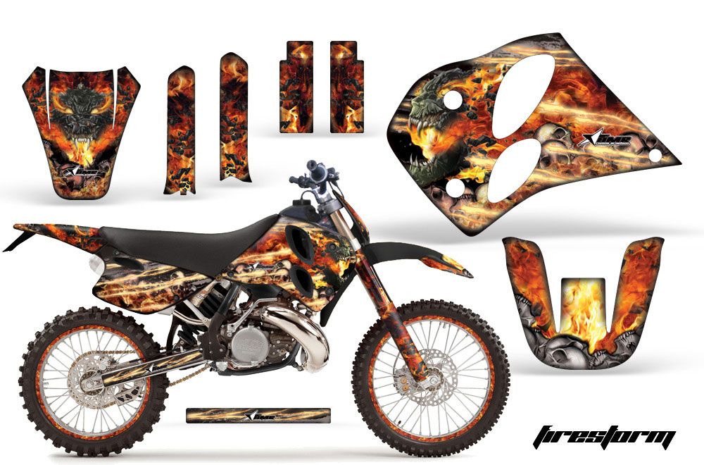 KTM C6 EXC 2 Stroke Dirt Bike Custom Graphic Kit - 1993-1997