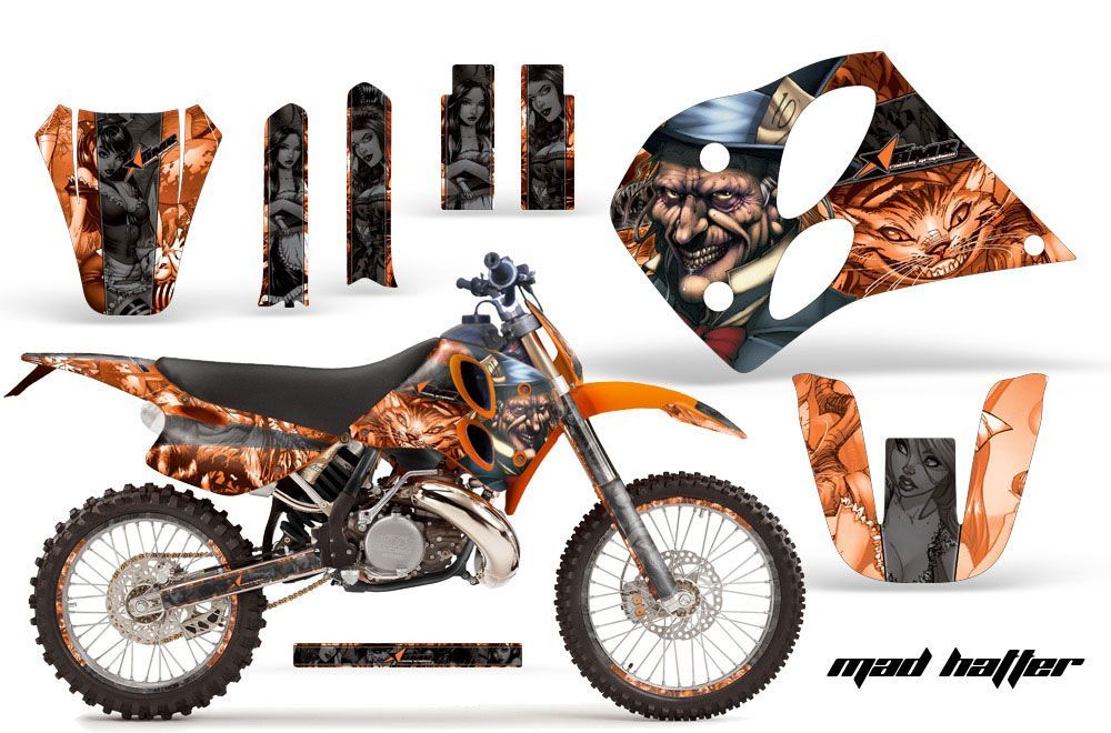 KTM C6 EXC 2 Stroke Dirt Bike Custom Graphic Kit - 1993-1997