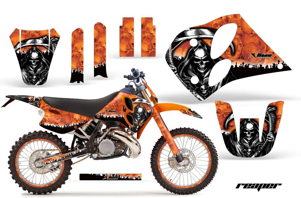 KTM C6 EXC 2 Stroke Dirt Bike Custom Graphic Kit - 1993-1997