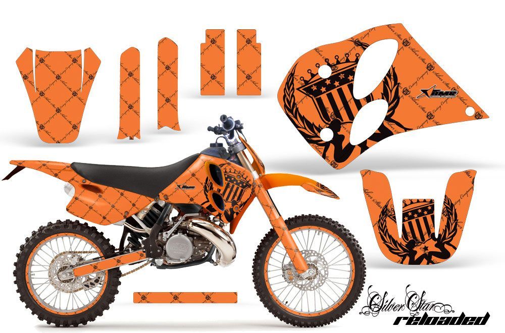 KTM C6 EXC 2 Stroke Dirt Bike Custom Graphic Kit - 1993-1997